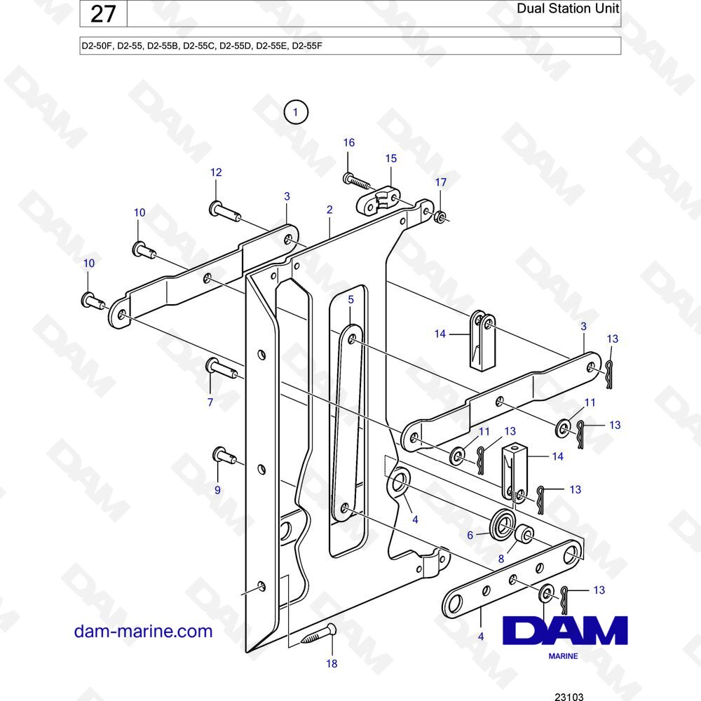 Spare Parts And Exploded Views For Volvo Penta D2-55